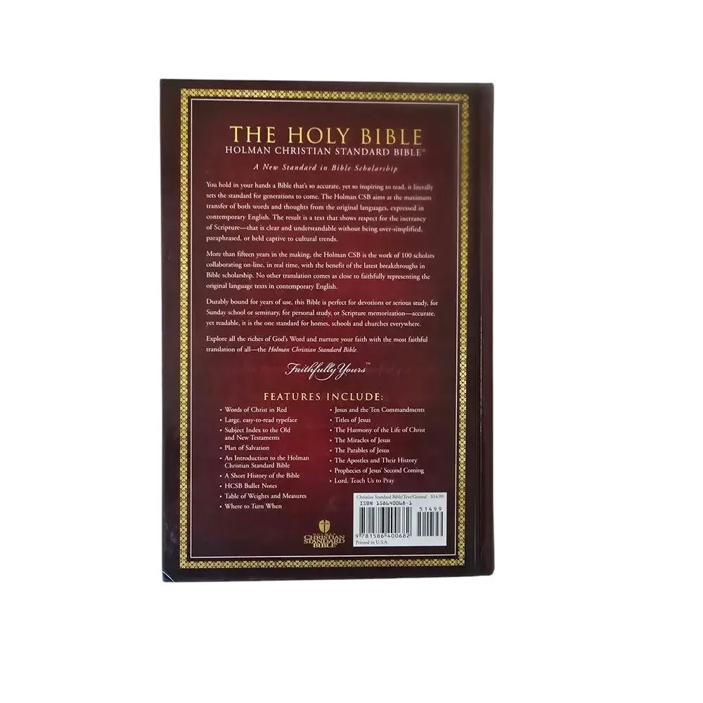 The Christian Standard Holy Bible Red Letter Edition Hardback Vintage 2004